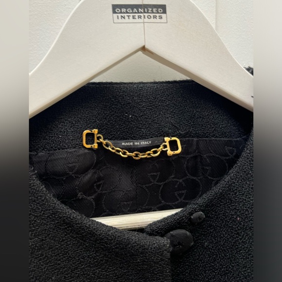 Vintage Gucci Wool Coat, PTP 17” - Picture 7 of 9